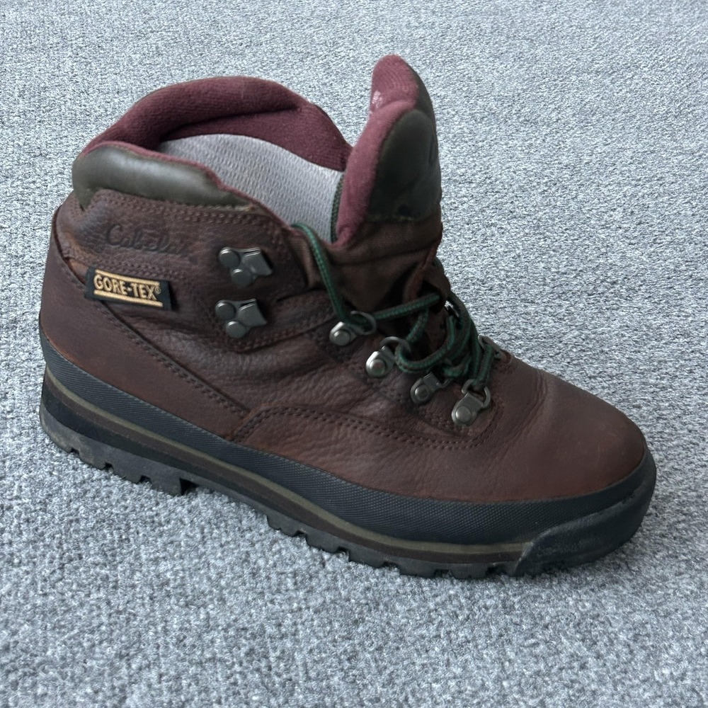 Cabelas Boots Womens‎ 9B Brown Leather Gore-Tex Hiking Ankle Waterproof